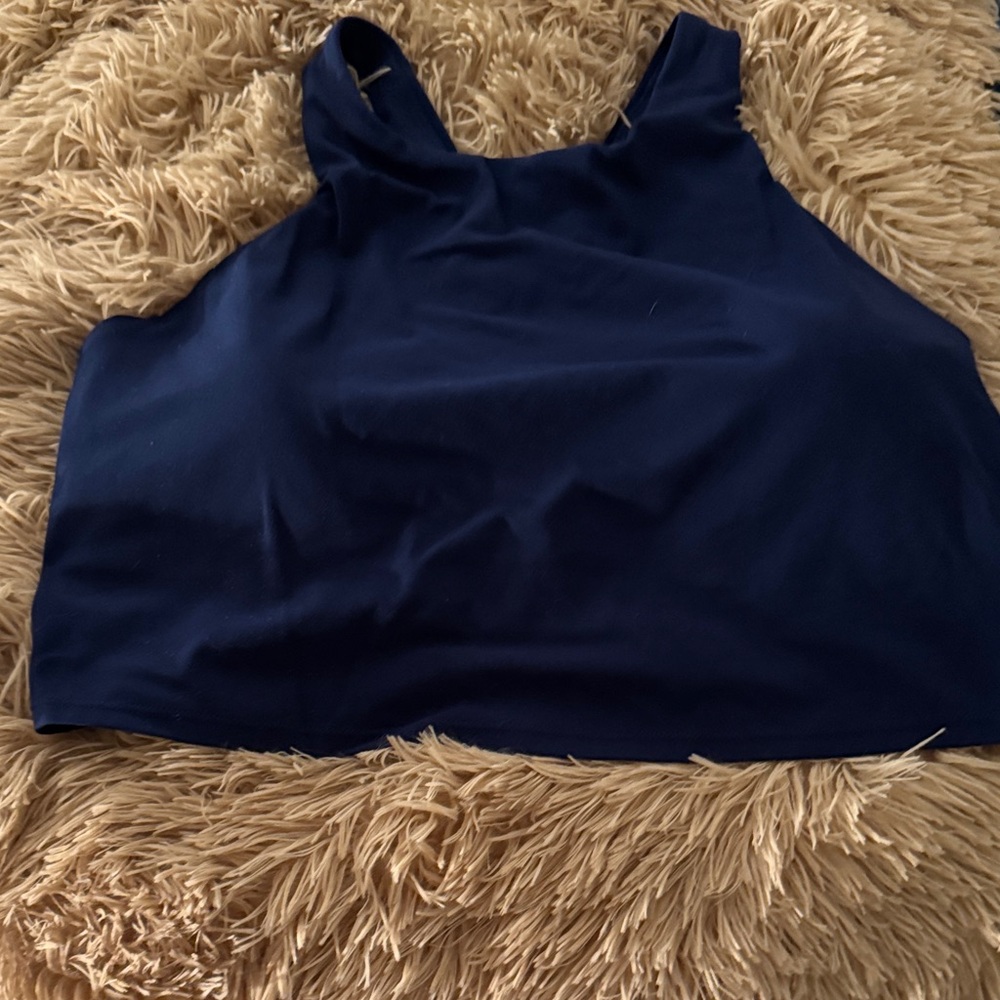 Athleta Dark Blue Muscle bra NWOT